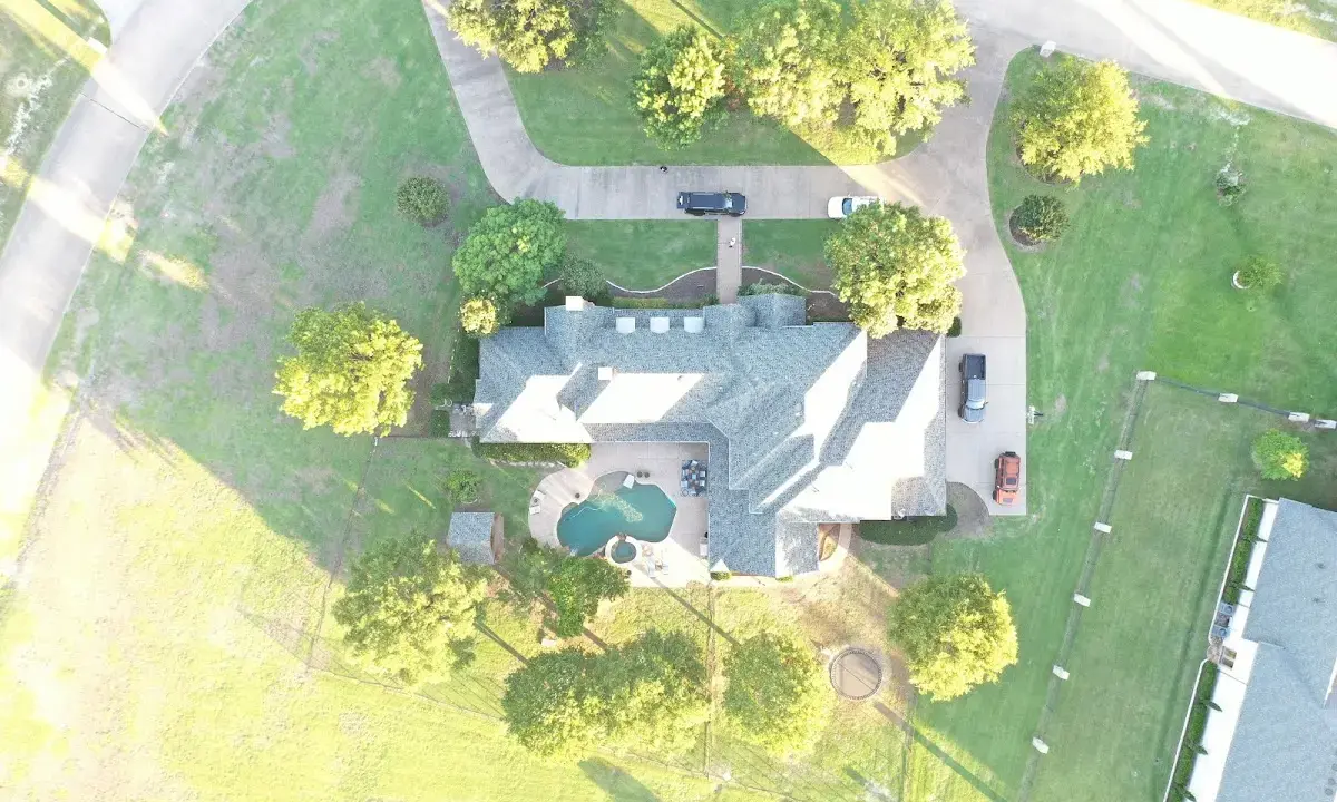 New shingle roof installation on a home in Lake Zurich